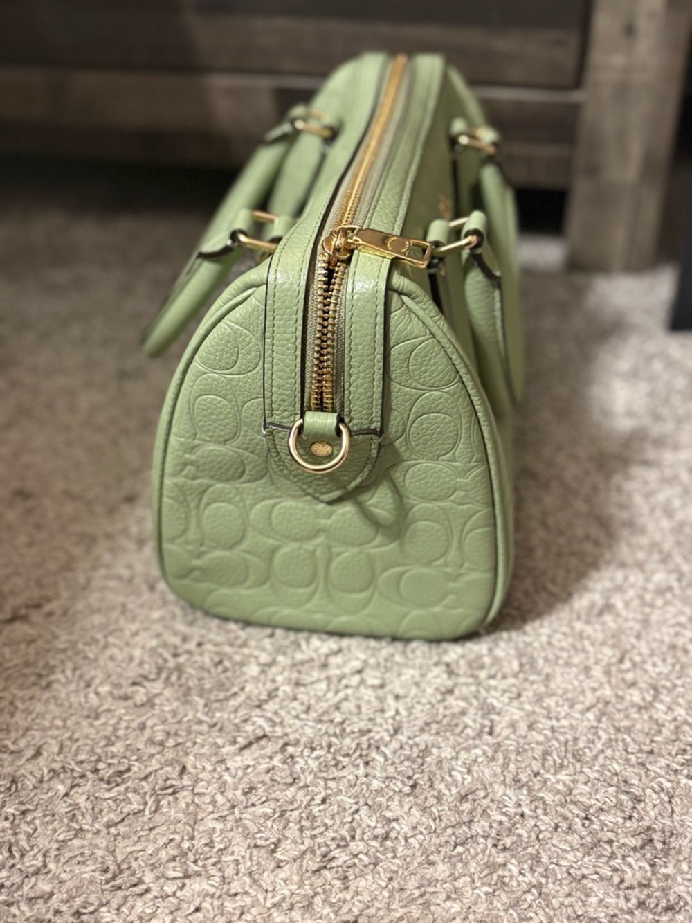 Coach pistachio Signature medium Rowan with Detachable Strap - Picture 5 of 7